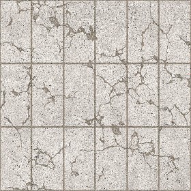 Textures   -   ARCHITECTURE   -   PAVING OUTDOOR   -   Concrete   -  Blocks damaged - Concrete paving outdoor damaged texture seamless 05509