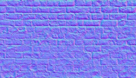 Textures   -   ARCHITECTURE   -   BRICKS   -   Damaged bricks  - Damaged bricks texture seamless 00131 - Normal