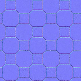 Textures   -   ARCHITECTURE   -   PAVING OUTDOOR   -   Concrete   -   Blocks mixed  - Paving concrete mixed size texture seamless 05591 - Normal