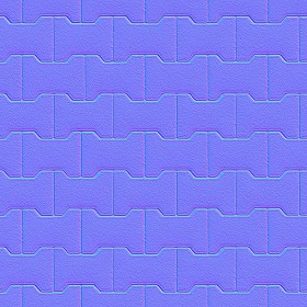 Textures   -   ARCHITECTURE   -   PAVING OUTDOOR   -   Concrete   -   Blocks regular  - Paving outdoor concrete regular block texture seamless 05656 - Normal