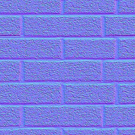 Textures   -   ARCHITECTURE   -   BRICKS   -   Facing Bricks   -   Rustic  - Rustic bricks texture seamless 00204 - Normal