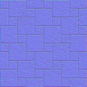 Textures   -   ARCHITECTURE   -   PAVING OUTDOOR   -   Pavers stone   -   Blocks mixed  - Pavers stone mixed size texture seamless 06119 - Normal