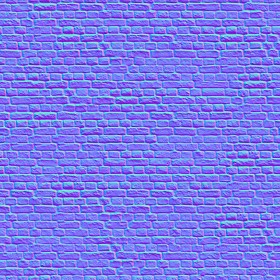Textures   -   ARCHITECTURE   -   BRICKS   -   Facing Bricks   -   Rustic  - Rustic bricks texture seamless 00205 - Normal