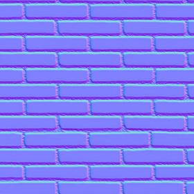 Textures   -   ARCHITECTURE   -   BRICKS   -   Colored Bricks   -   Smooth  - Texture colored bricks smooth seamless 00083 - Normal