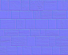 Textures   -   ARCHITECTURE   -   STONES WALLS   -   Claddings stone   -   Exterior  - Travertine wall cladding texture seamless 20106 - Normal