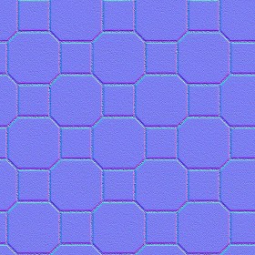 Textures   -   ARCHITECTURE   -   PAVING OUTDOOR   -   Concrete   -   Blocks mixed  - Paving concrete mixed size texture seamless 05594 - Normal