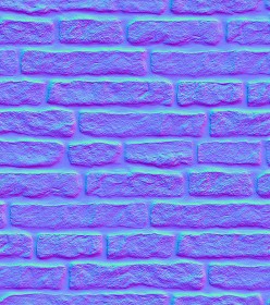 Textures   -   ARCHITECTURE   -   STONES WALLS   -   Claddings stone   -   Exterior  - Stones wall cladding texture seamless 21296 - Normal