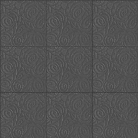 Textures   -   ARCHITECTURE   -   TILES INTERIOR   -   Stone tiles  - Lava square ornate tile texture seamless 15992 - Displacement