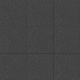 Textures   -   ARCHITECTURE   -   TILES INTERIOR   -   Stone tiles  - Lava square ornate tile texture seamless 15992 - Specular