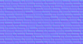 Textures   -   ARCHITECTURE   -   BRICKS   -   Colored Bricks   -   Rustic  - Texture colored bricks rustic seamless 00034 - Normal