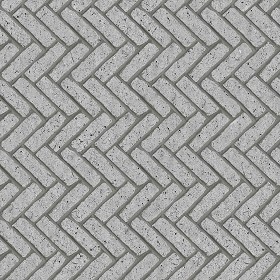 Textures   -   ARCHITECTURE   -   PAVING OUTDOOR   -   Concrete   -  Herringbone - Concrete paving herringbone outdoor texture seamless 05824