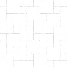 Textures   -   ARCHITECTURE   -   PAVING OUTDOOR   -   Pavers stone   -   Blocks mixed  - Pavers stone mixed size texture seamless 06122 - Ambient occlusion