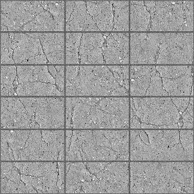Textures   -   ARCHITECTURE   -   PAVING OUTDOOR   -   Concrete   -  Blocks damaged - Concrete paving outdoor damaged texture seamless 05515