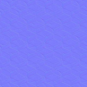 Textures   -   ARCHITECTURE   -   TILES INTERIOR   -   Marble tiles   -   Marble geometric patterns  - White marble tiles cubes texture seamless 21149 - Normal