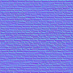 Textures   -   ARCHITECTURE   -   BRICKS   -   Colored Bricks   -   Rustic  - black brick wall PBR texture seamless 22021 - Normal