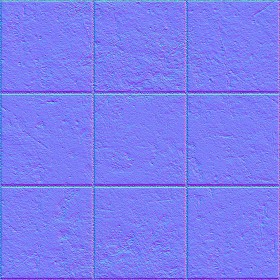 Textures   -   ARCHITECTURE   -   PAVING OUTDOOR   -   Concrete   -   Blocks damaged  - Concrete paving outdoor damaged texture seamless 05518 - Normal