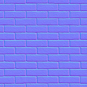 Textures   -   ARCHITECTURE   -   BRICKS   -   Facing Bricks   -   Smooth  - Facing smooth bricks texture seamless 00253 - Normal
