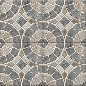 Textures   -   ARCHITECTURE   -   PAVING OUTDOOR   -   Concrete   -  Blocks mixed - Paving concrete mixed size texture seamless 05565