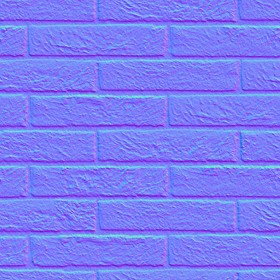 Textures   -   ARCHITECTURE   -   BRICKS   -   Facing Bricks   -   Rustic  - Rustic bricks texture seamless 00177 - Normal