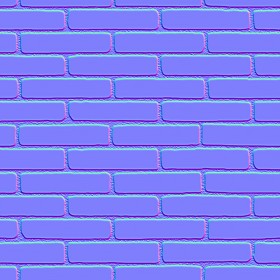 Textures   -   ARCHITECTURE   -   BRICKS   -   Colored Bricks   -   Smooth  - Texture colored bricks smooth seamless 00055 - Normal