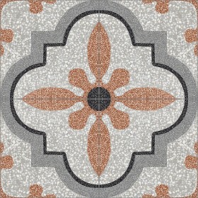 Textures   -   ARCHITECTURE   -   TILES INTERIOR   -  Terrazzo - terrazzo cementine tiles pbr texture seamless 22100