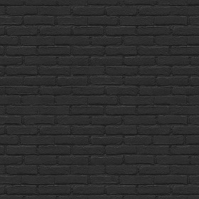 Textures   -   ARCHITECTURE   -   BRICKS   -   Colored Bricks   -   Rustic  - black painted brick wall PBR texture seamless 22023 - Specular