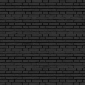 Textures   -   ARCHITECTURE   -   BRICKS   -   Colored Bricks   -   Rustic  - interior black brick wall PBR texture seamless 22024 - Displacement