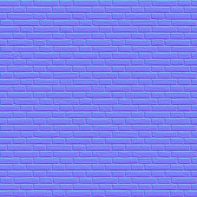 Textures   -   ARCHITECTURE   -   BRICKS   -   Colored Bricks   -   Rustic  - interior black brick wall PBR texture seamless 22024 - Normal