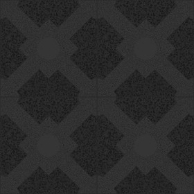 Textures   -   ARCHITECTURE   -   TILES INTERIOR   -   Terrazzo  - terrazzo cementine tiles pbr texture seamless 22102 - Specular