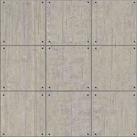 Textures   -   ARCHITECTURE   -   CONCRETE   -   Plates   -  Dirty - Concrete dirt plates wall texture seamless 01767