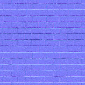 Textures   -   ARCHITECTURE   -   BRICKS   -   White Bricks  - Dirty white bricks PBR texture seamless 22071 - Normal