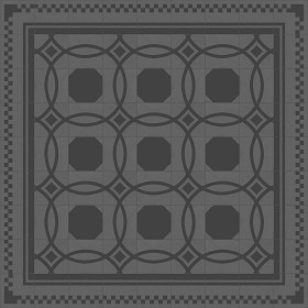 Textures   -   ARCHITECTURE   -   TILES INTERIOR   -   Cement - Encaustic   -   Cement  - Cement concrete tile texture seamless 13359 - Specular