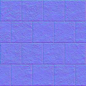 Textures   -   ARCHITECTURE   -   PAVING OUTDOOR   -   Concrete   -   Blocks damaged  - Concrete paving outdoor damaged texture seamless 05525 - Normal