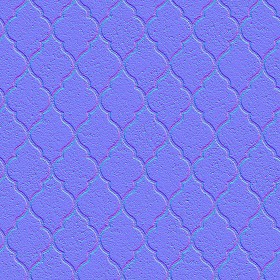 Textures   -   ARCHITECTURE   -   PAVING OUTDOOR   -   Concrete   -   Blocks mixed  - Paving concrete mixed size texture seamless 05607 - Normal