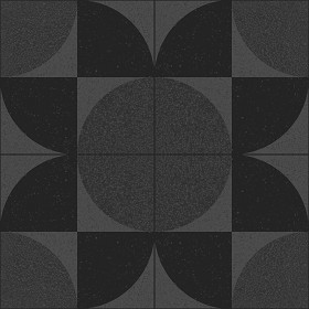 Textures   -   ARCHITECTURE   -   TILES INTERIOR   -   Terrazzo  - terrazzo floor cementine style pbr texture seamless 22168 - Specular