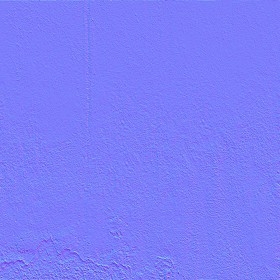 Textures   -   ARCHITECTURE   -   CONCRETE   -   Bare   -   Damaged walls  - Concrete bare damaged texture horizontal seamless 01408 - Normal