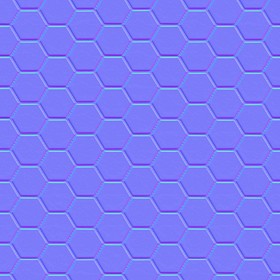 Textures   -   ARCHITECTURE   -   TILES INTERIOR   -   Hexagonal mixed  - white ceramic hexagonal tile pbr texture seamless 22135 - Normal