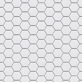 Textures   -   ARCHITECTURE   -   TILES INTERIOR   -  Hexagonal mixed - white ceramic hexagonal tile pbr texture seamless 22135