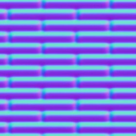 Textures   -   FREE PBR TEXTURES  - ceramic wall bricks PBR texture seamless 21438 - Normal