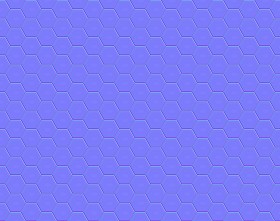 Textures   -   ARCHITECTURE   -   TILES INTERIOR   -   Hexagonal mixed  - Hexagon tiles white black pbr texture seamlees 22223 - Normal