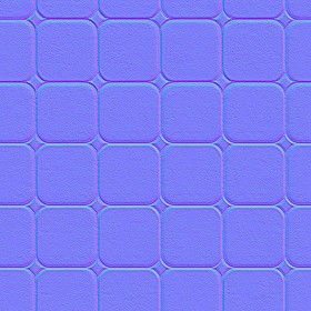 Textures   -   ARCHITECTURE   -   PAVING OUTDOOR   -   Concrete   -   Blocks mixed  - Paving concrete mixed size texture seamless 05610 - Normal