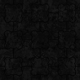 Textures   -   ARCHITECTURE   -   PAVING OUTDOOR   -   Concrete   -   Blocks damaged  - Concrete paving outdoor damaged texture seamless 05530 - Specular