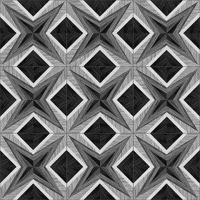 Textures   -   ARCHITECTURE   -   WOOD FLOORS   -   Geometric pattern  - Parquet geometric pattern texture seamless 04772 - Displacement