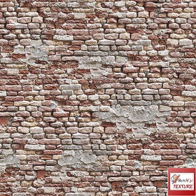 Textures   -   ARCHITECTURE   -   BRICKS   -  Damaged bricks - Damaged wall bricks PBR texture seamless 21741