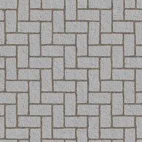 Textures   -   ARCHITECTURE   -   PAVING OUTDOOR   -   Concrete   -  Herringbone - Concrete paving herringbone outdoor texture seamless 05844