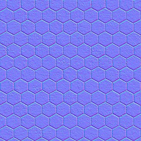 Textures   -   ARCHITECTURE   -   PAVING OUTDOOR   -   Hexagonal  - Dirty stone paving outdoor hexagonal texture seamless 06036 - Normal