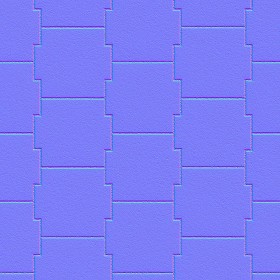 Textures   -   ARCHITECTURE   -   PAVING OUTDOOR   -   Concrete   -   Blocks mixed  - Paving concrete mixed size texture seamless 05616 - Normal