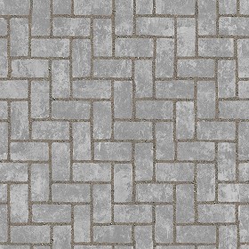Textures   -   ARCHITECTURE   -   PAVING OUTDOOR   -   Concrete   -  Herringbone - Concrete paving herringbone outdoor texture seamless 05847