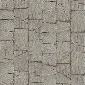 Textures   -   ARCHITECTURE   -   PAVING OUTDOOR   -   Concrete   -  Blocks damaged - Concrete paving outdoor damaged texture seamless 05537