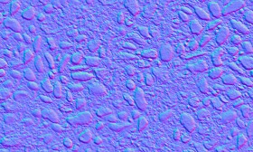 Textures   -   ARCHITECTURE   -   ROADS   -   Paving streets   -   Rounded cobble  - Rounded cobblestone with moss texture seamless 19348 - Normal